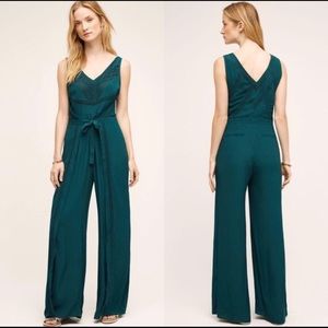Anthropologie Green/Teal Jumpsuit - Size 6